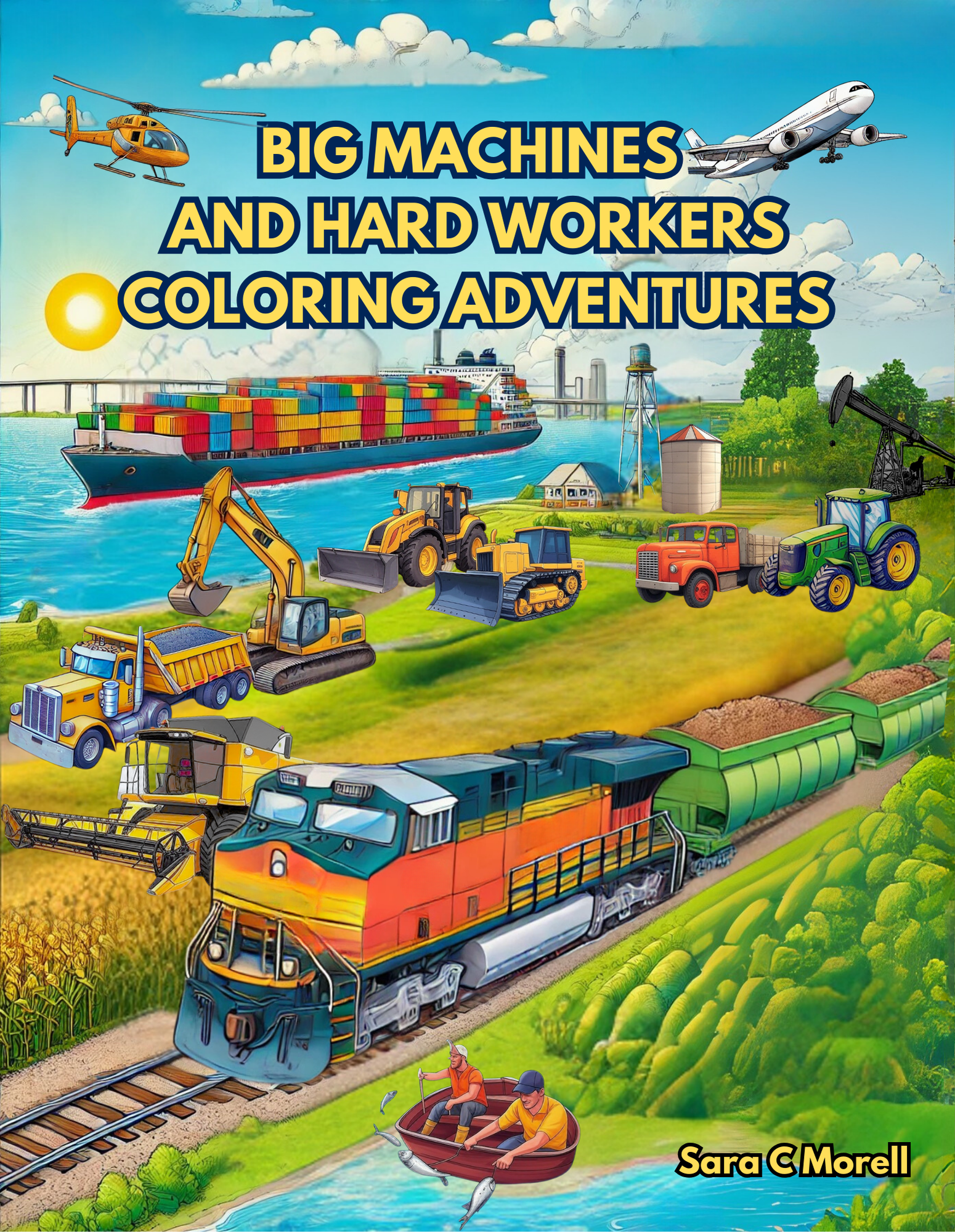 Big Machines Coloring Book